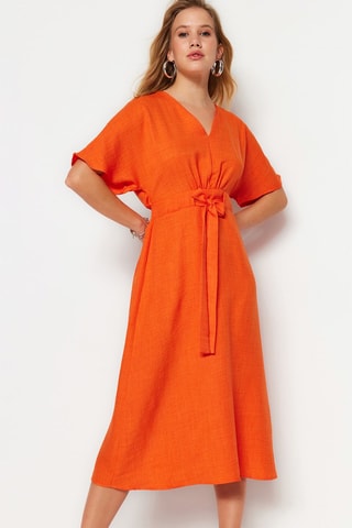 Vestido midi - Naranja