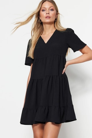 Vestido trapecio - Negro