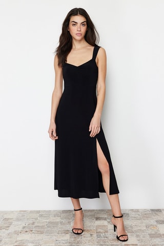 Vestido midi - Negro