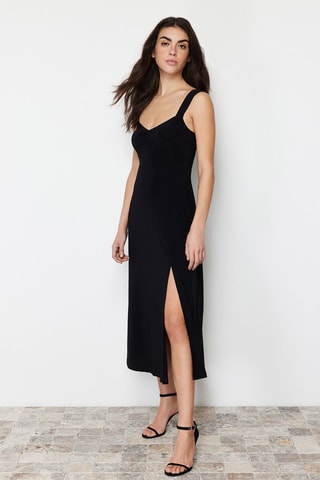 Vestido midi - Negro