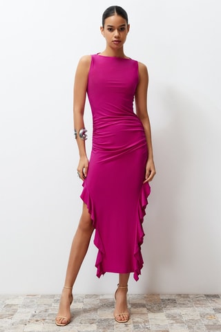 Vestido largo - Fucsia