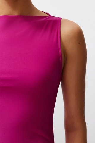 Vestido largo - Fucsia