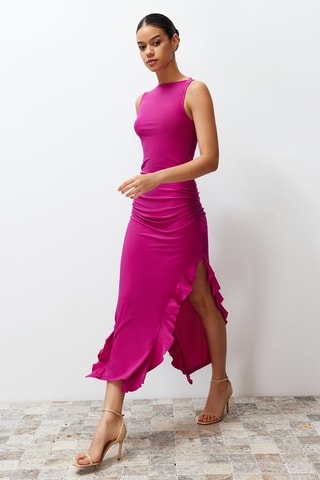 Vestido largo - Fucsia