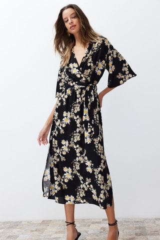 Vestido midi - Negro