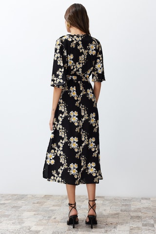 Vestido midi - Negro