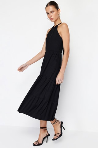 Vestido midi - Negro