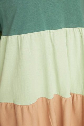 Robe droite Vert d'eau et abricot