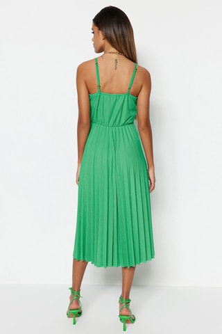 Vestido evasé - Verde