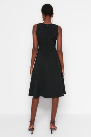 Vestido evasé - Negro