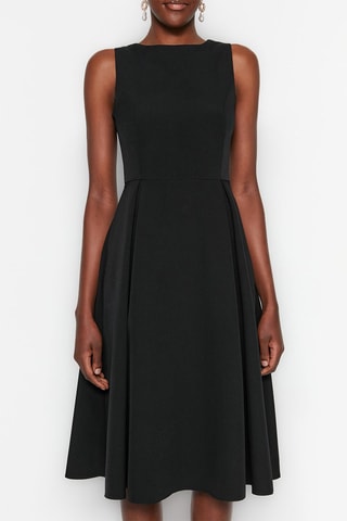 Vestido evasé - Negro