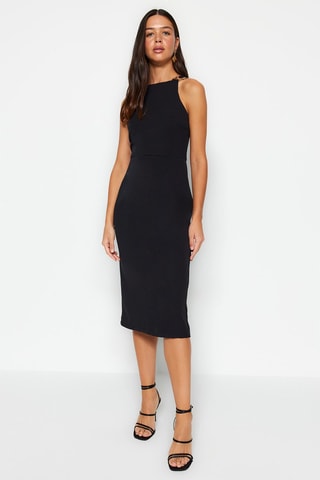 Vestido midi - Negro 