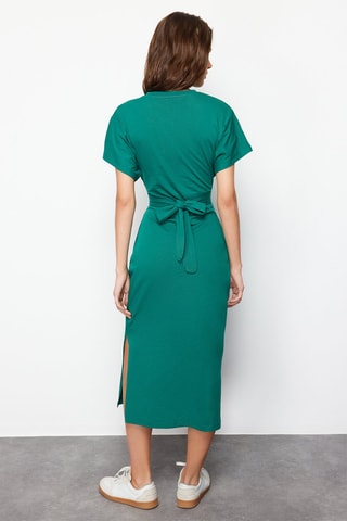 Robe midi - Vert émeraude