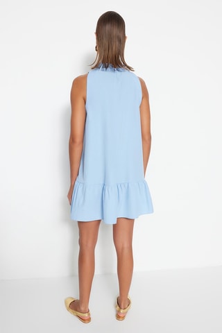 Vestido de talle bajo - Azul claro