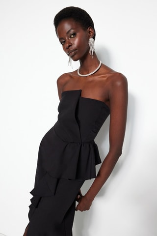 Vestido bustier - Negro