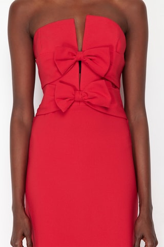 Vestido bustier - Rojo
