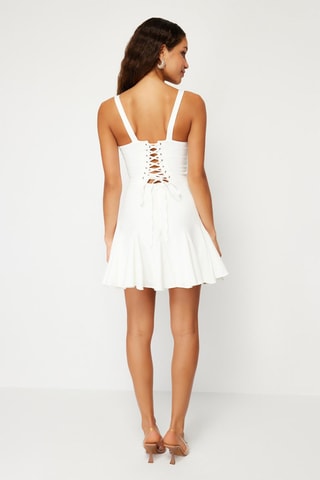 Vestido evasé - Crudo