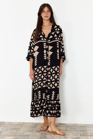 Vestido-camisa - Preto