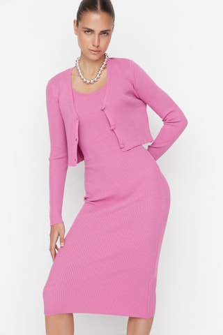 Vestido de tubo - Fucsia