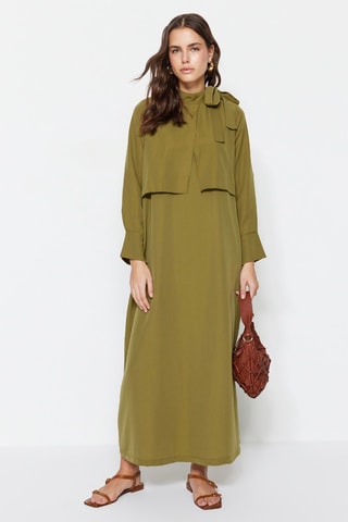 Vestido comprido - Caqui