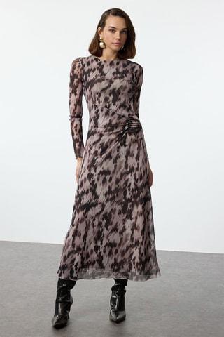 Vestido largo - Marrón