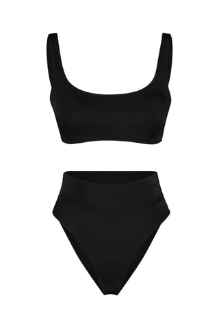 Bikini de talle alto - Negro