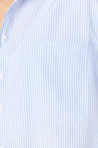 Camisa de rayas - Celeste