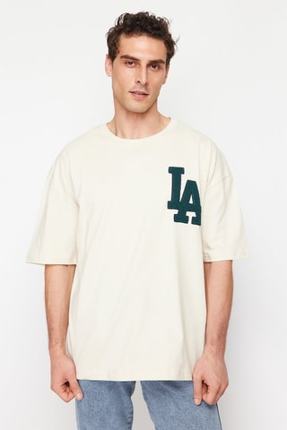Camiseta oversize - Crudo