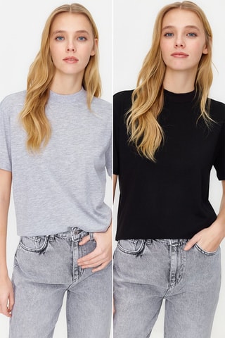 2 camisetas - Negro