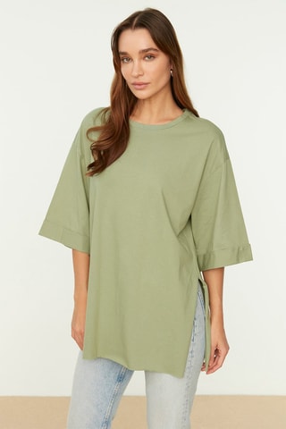 Camiseta oversize - Verde