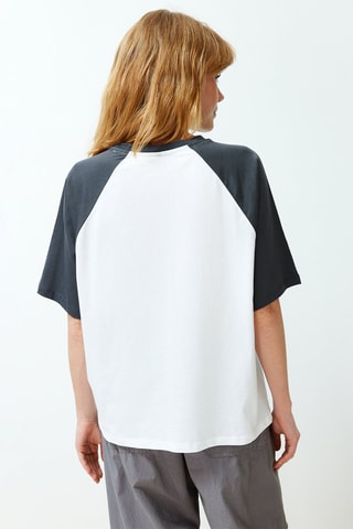 Camiseta relaxed fit - Blanco