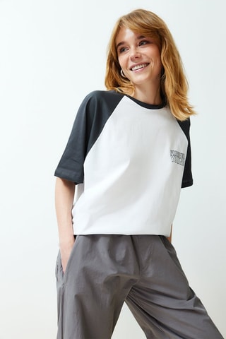 Camiseta relaxed fit - Blanco