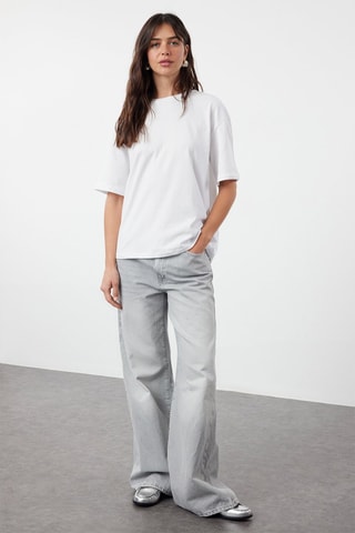 Camiseta relaxed fit - Blanco