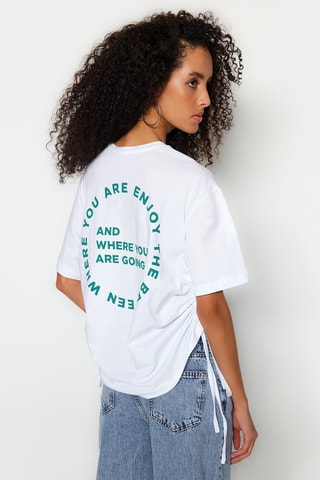 Camiseta oversize - Blanco