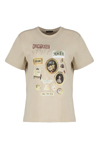 Camiseta oversize - Beige