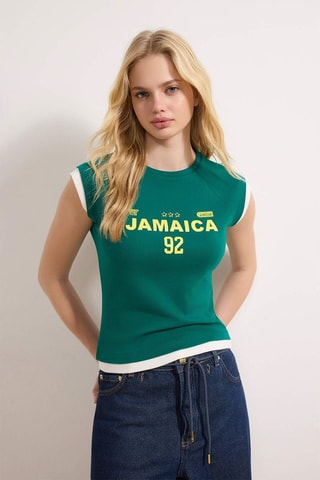 Camiseta - Verde esmeralda