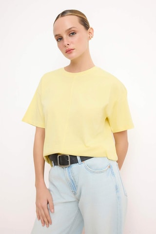 T-shirt relaxed - Jaune