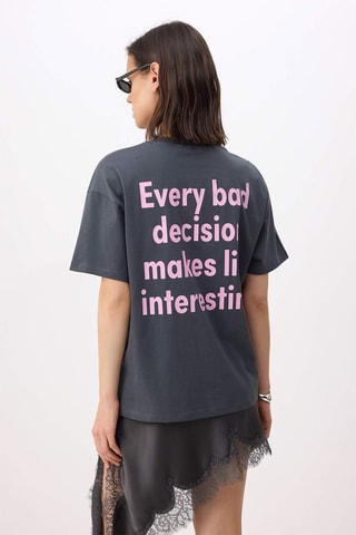 T-shirt oversize - Anthracite