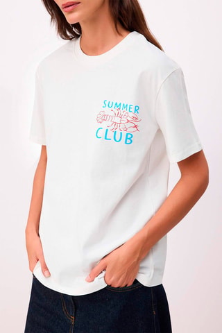 Camiseta oversize - Crudo