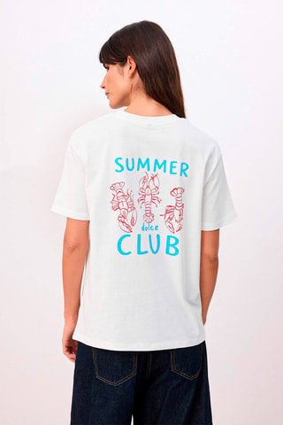 Camiseta oversize - Crudo