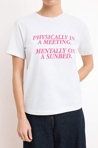 Camiseta regular fit - Crudo