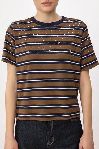 T-shirt regular - Marron