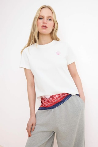 Camiseta regular fit - Crudo