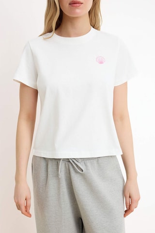 Camiseta regular fit - Crudo