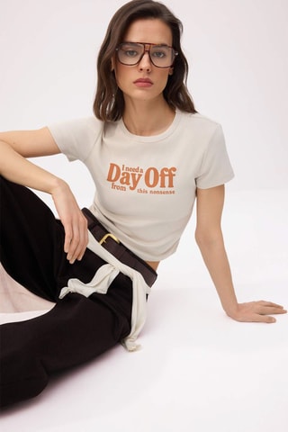 T-shirt - Beige