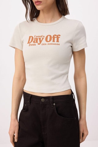 T-shirt - Beige