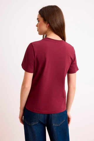 Camiseta regular fit - Burdeos