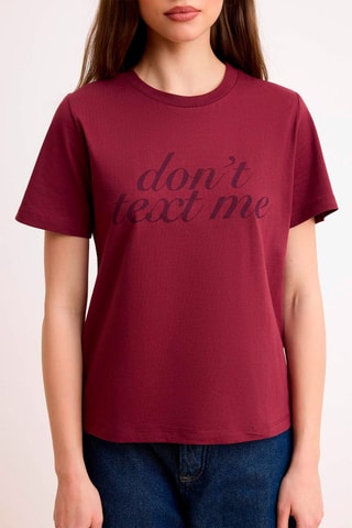 Camiseta regular fit - Burdeos