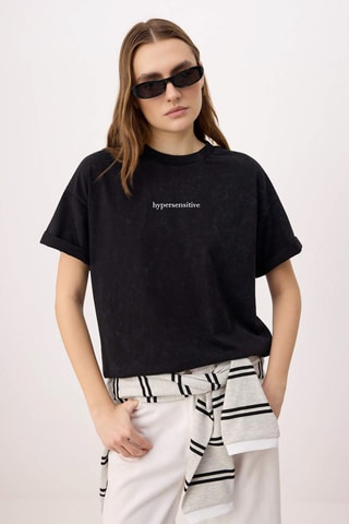 T-shirt oversize - Noir