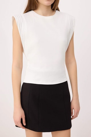 Camiseta regular fit - Crudo