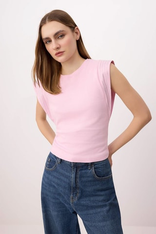 Camiseta regular fit - Rosa